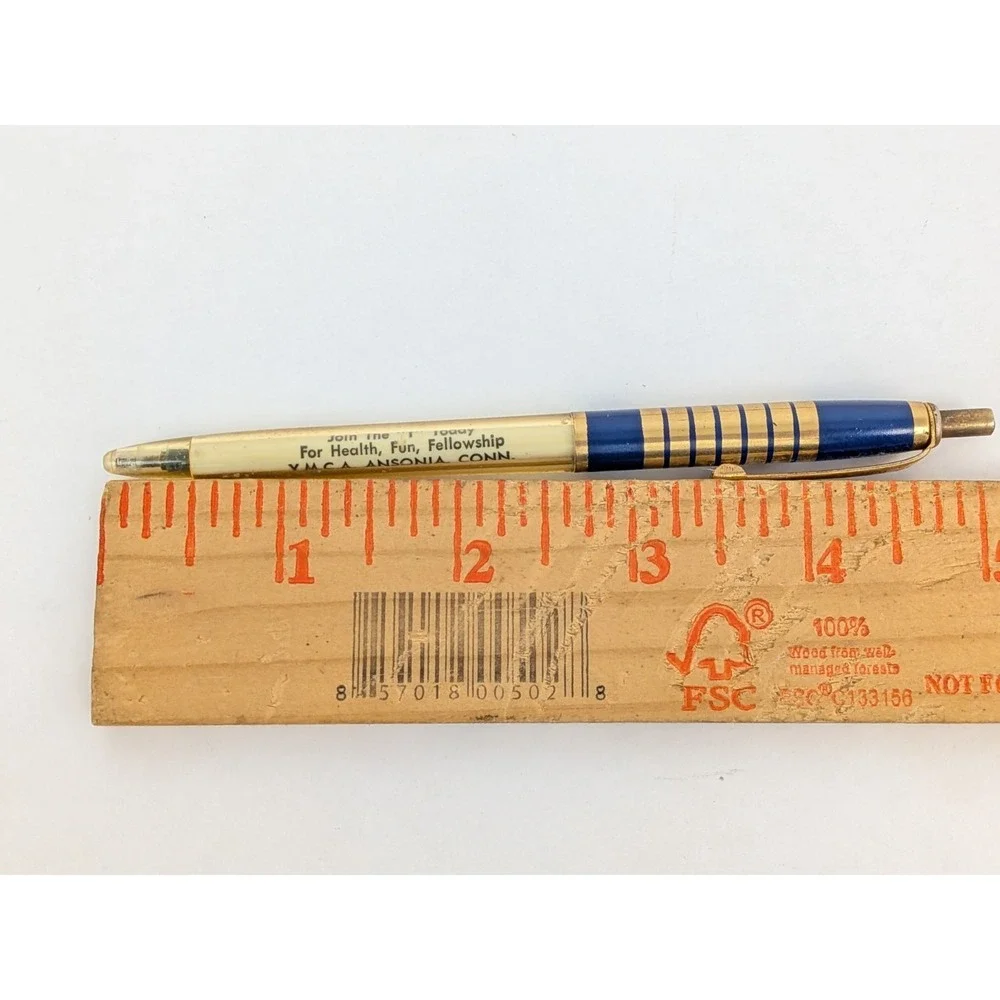 US PENCIL CO Vintage YMCA Amity Connecticut Y Mens Club  Advertising Pen